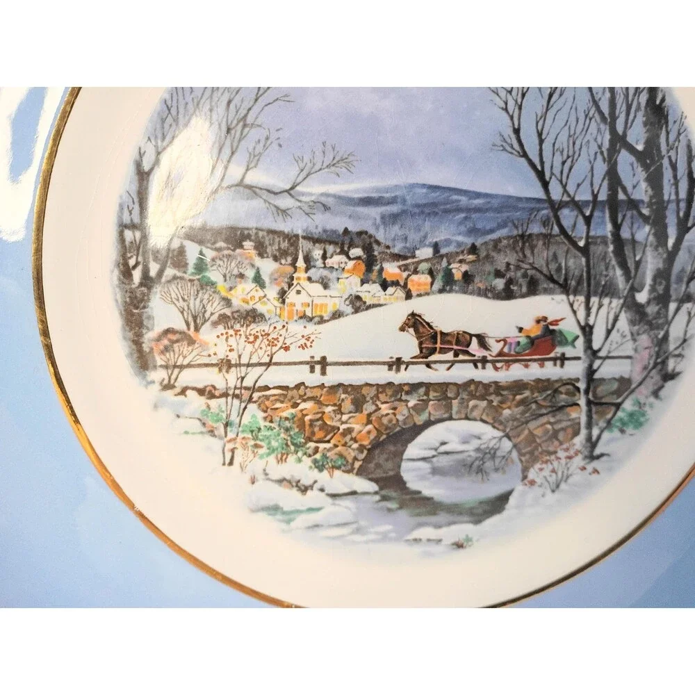 Christmas On The Farm 1973 Avon Christmas Plate